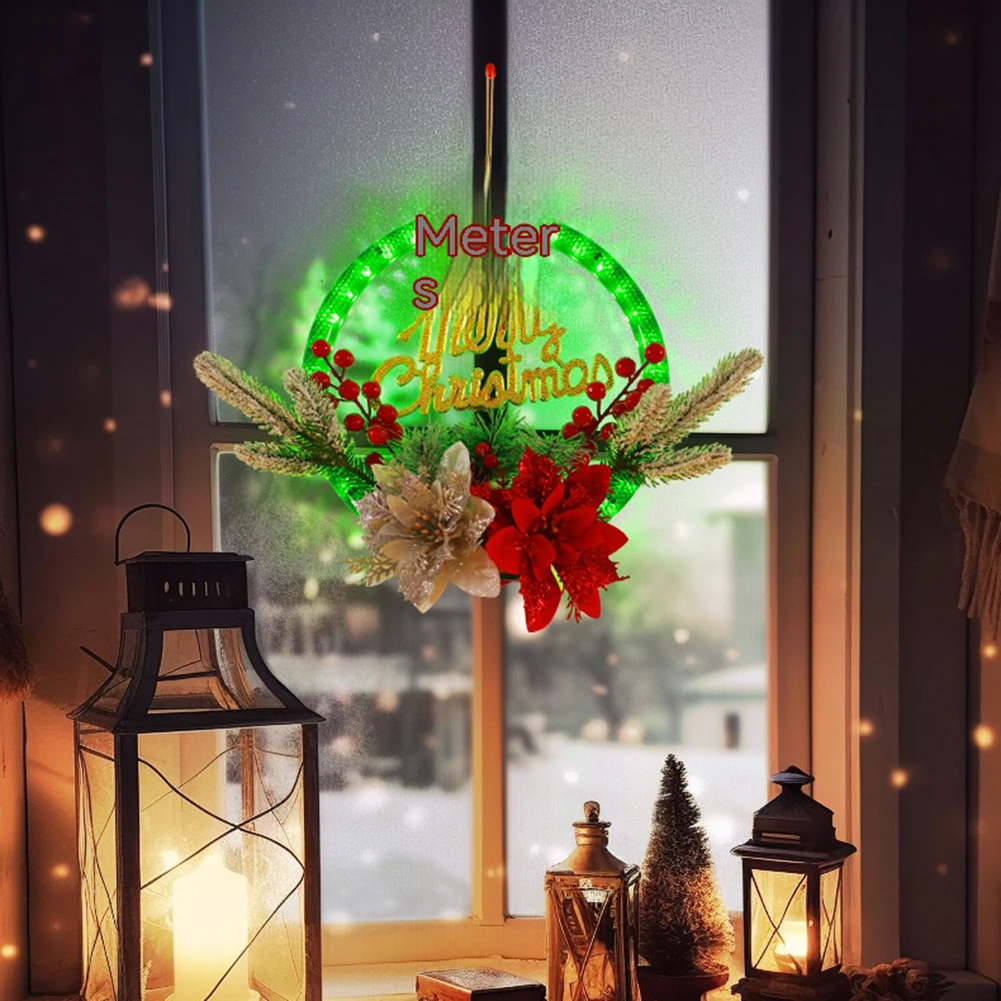 4.5V Christmas Wreath Christmas Luminous Garland With Night Light Door Hanging Rattan For Front Door Wall Window Farmhouse Decor
4.5V Christmas Wreath Christmas Luminous Garland With Night Light Door Hanging Rattan For Front Door Wall Window Farmhouse Decor