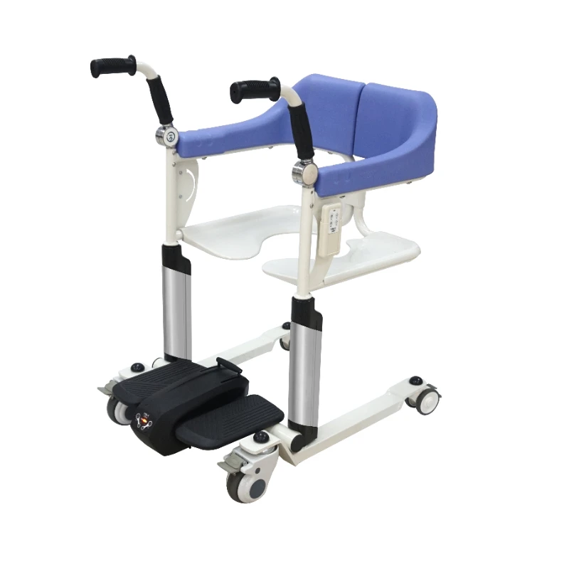 

health care wheelchair Remote Control electric lift patient transfer chair for toilet and easy take shower elderly patients an