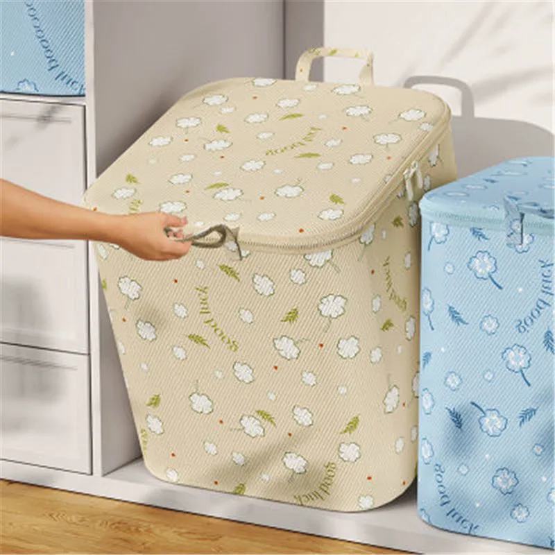 

New Big-capacity Quilt Moisture-proof Storage Bag Non-woven Wardrobe Clothes Finishing Bag Foldable Portable Luggage Packing Bag