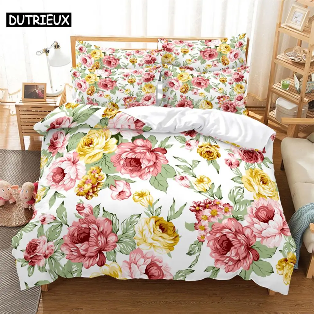 Flowers Bedding 3-piece Digital Printing Cartoon Plain Weave Craft For North America And Europe Bedding Set Queen
Flowers Bedding 3-piece Digital Printing Cartoon Plain Weave Craft For North America And Europe Bedding Set Queen