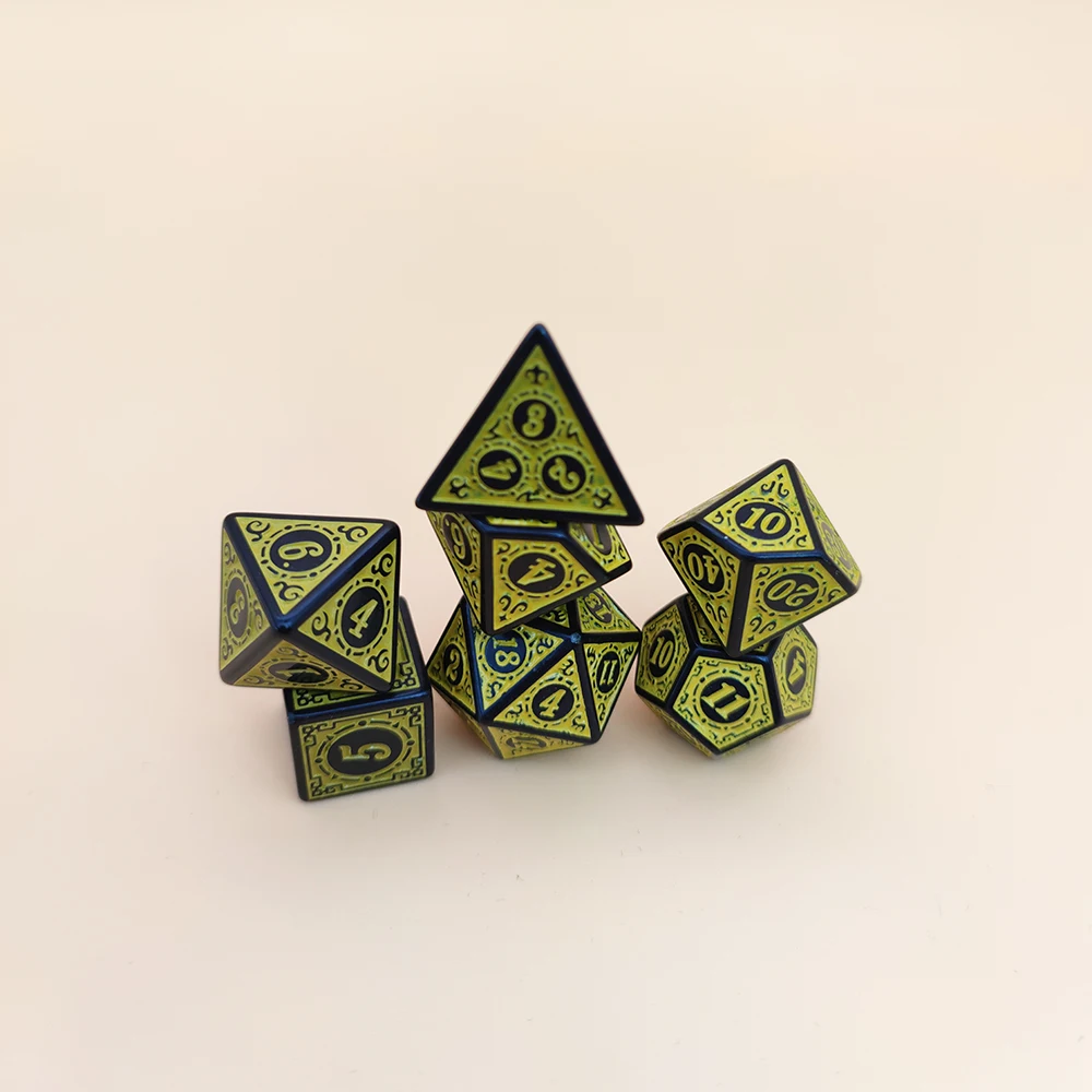 new Yellow 7Pcs Polyhedral Dice Colors Polyhedral Game Dice for RPG Dungeons and Dragons DND RPG D20 D12 D10 D8 D6 D4 Table Game
new Yellow 7Pcs Polyhedral Dice Colors Polyhedral Game Dice for RPG Dungeons and Dragons DND RPG D20 D12 D10 D8 D6 D4 Table Game