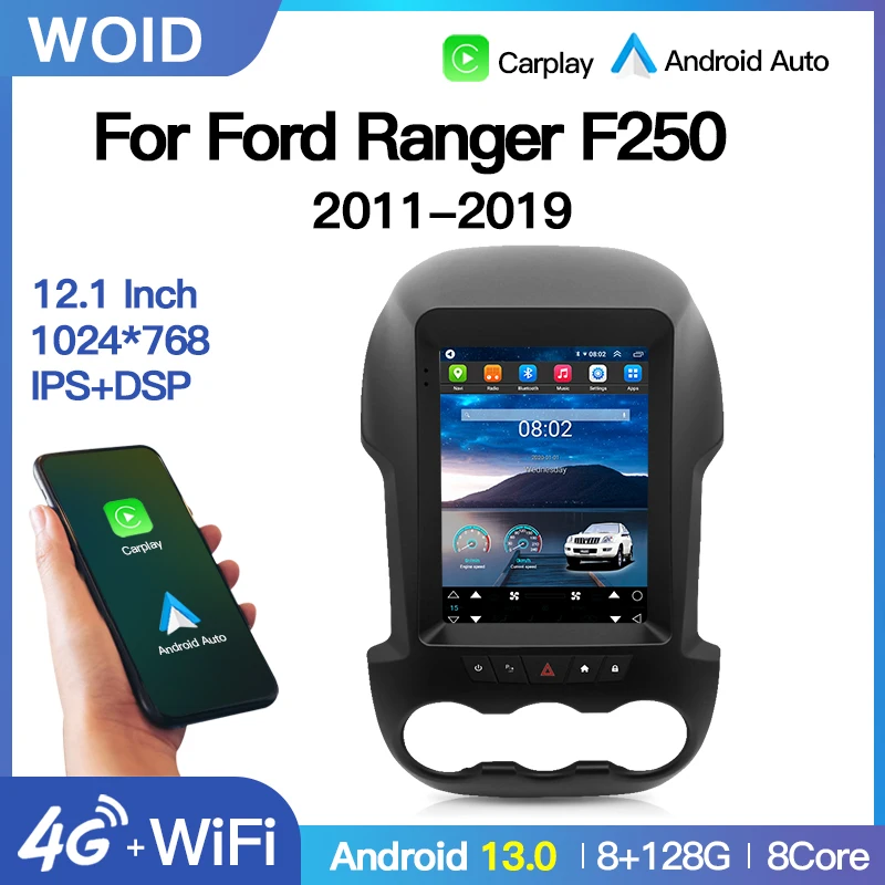 Автомагнитола для Ford Ranger F250 2012-2019, Автомобильная Мультимедийная Система DSP с DVD-плеером и навигацией для Carplay, экран в стиле Tesla, Android
Автомагнитола для Ford Ranger F250 2012-2019, Автомобильная Мультимедийная Система DSP с DVD-плеером и навигацией для Carplay, экран в стиле Tesla, Android