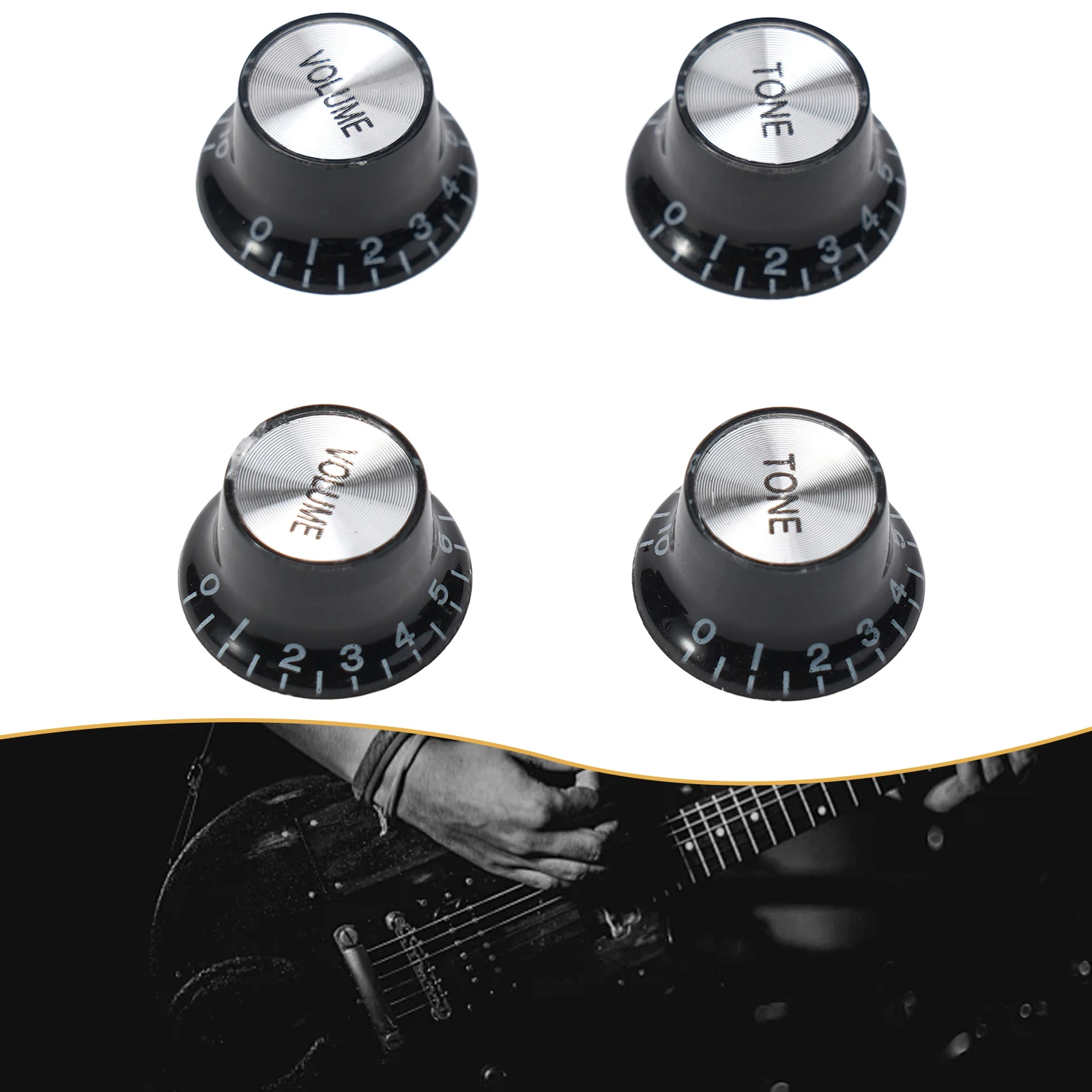 Guitar Knobs Music 4pcs/set 6mm Accessories For LP SG Electric Guitar Speed Control Knobs Top Hat Universal Portable
Guitar Knobs Music 4pcs/set 6mm Accessories For LP SG Electric Guitar Speed Control Knobs Top Hat Universal Portable