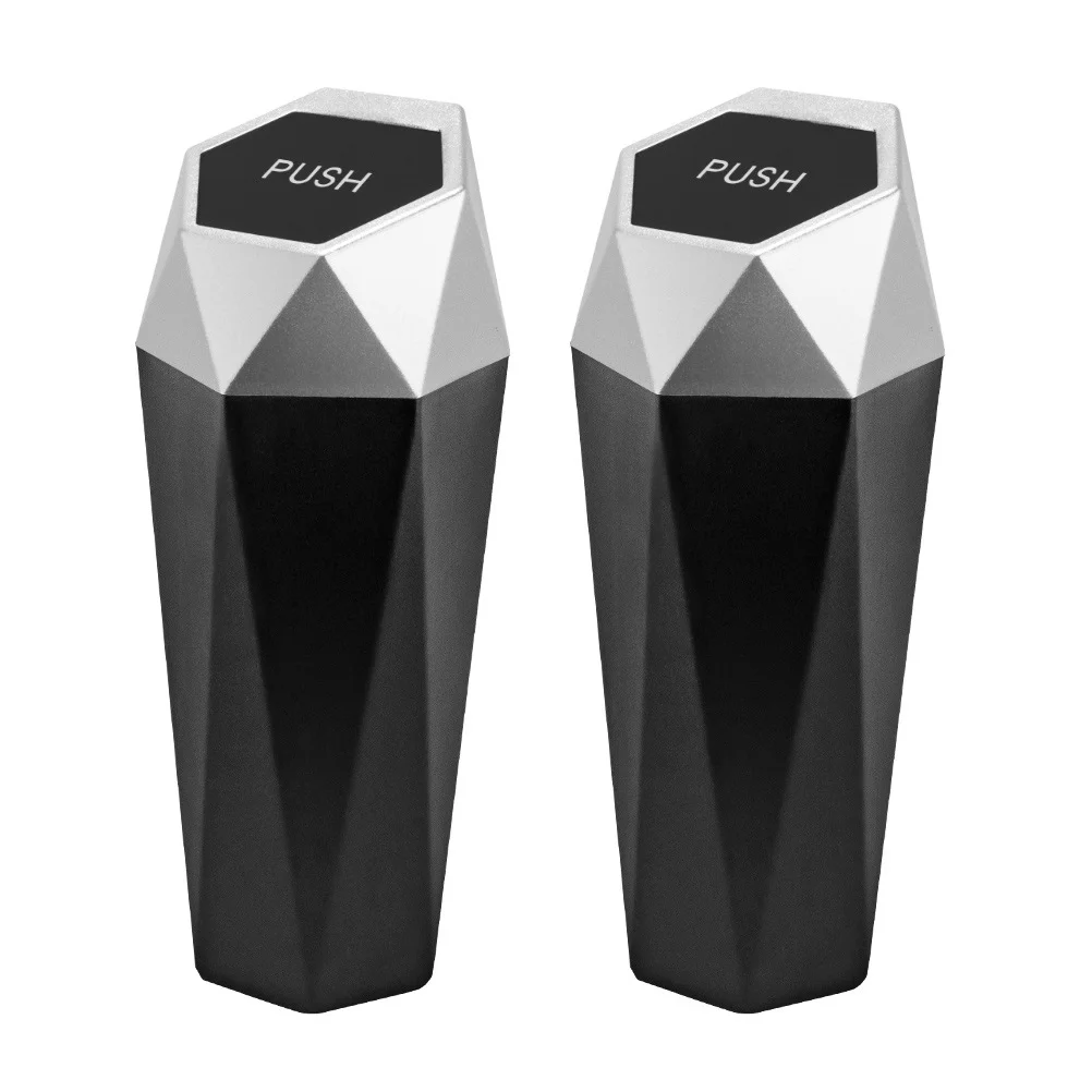 2 Pcs Trash Can with Lid Car Garbage Cup Holder Diamond Dustbin Organizer for Leakproof Container Auto
2 Pcs Trash Can with Lid Car Garbage Cup Holder Diamond Dustbin Organizer for Leakproof Container Auto