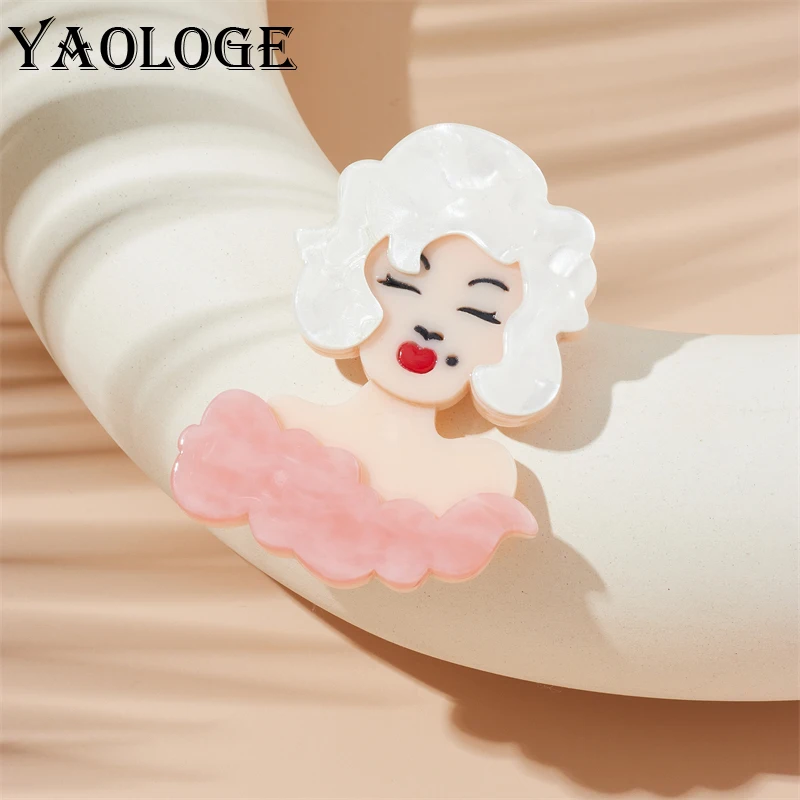 YAOLOGE Acrylic Beauty Lady Marilyn Monroe Brooches Pin For Women Badge Accessory Fashion Coat Sweater Jewelry Party Office Gift
YAOLOGE Acrylic Beauty Lady Marilyn Monroe Brooches Pin For Women Badge Accessory Fashion Coat Sweater Jewelry Party Office Gift