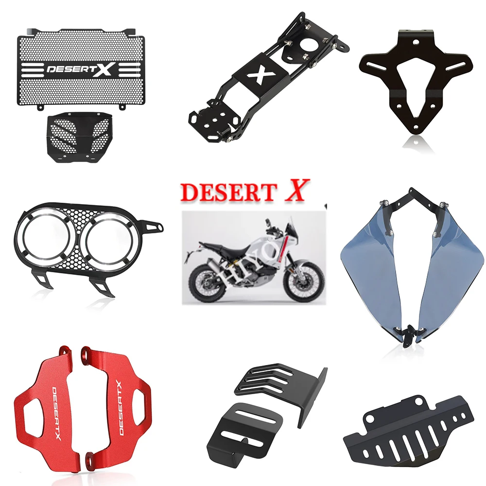 

Shorty Clutch Levers Side Stand Heel Plates Guard Brake Fluid Cover For Ducati Desert X DesertX 2022 2023 Accessories