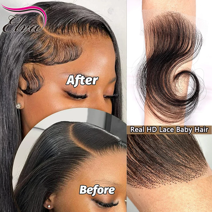 Elva HD Lace Baby Hair Stripes 4Pcs Curly Human Hair Baby Hair Edge Body Wave Swiss Lace Hairline Baby Hair Strips For Women
Elva HD Lace Baby Hair Stripes 4Pcs Curly Human Hair Baby Hair Edge Body Wave Swiss Lace Hairline Baby Hair Strips For Women