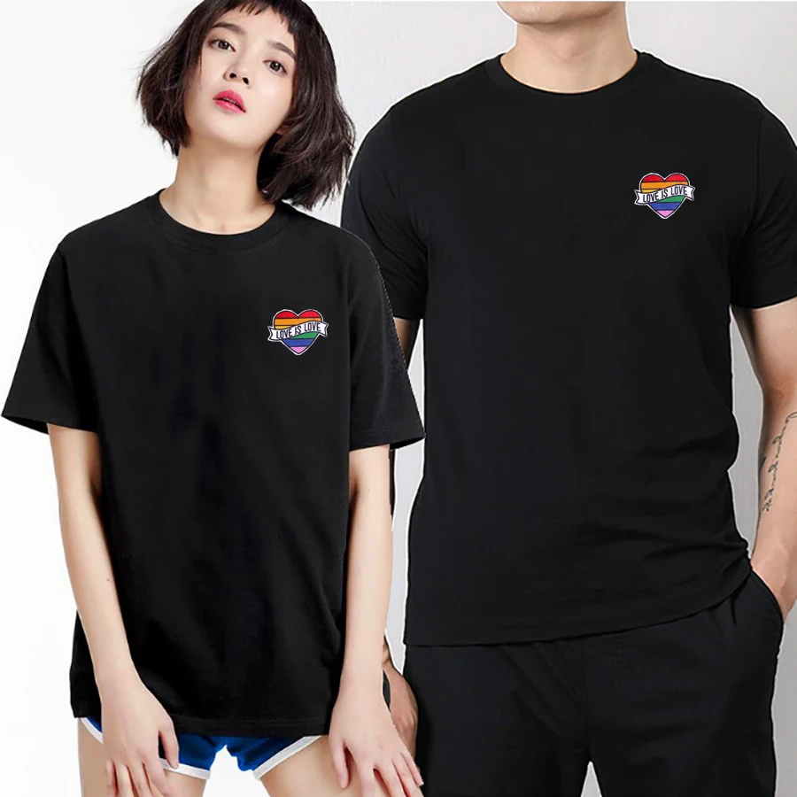 2024 New Tshirt Women Cotton Rainbow Loving Heart Printed Short-sleeved Round Neck Casual Niche T-shirt Women Lesbian Clothing
2024 New Tshirt Women Cotton Rainbow Loving Heart Printed Short-sleeved Round Neck Casual Niche T-shirt Women Lesbian Clothing