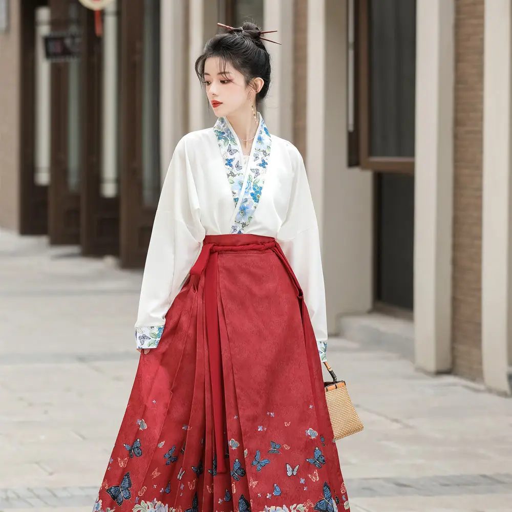 Yourqipao Horse Face Skirt New Hanfu Ming-made Daily Horse Face Skirt New Chinese Style Improved Airplane Sleeve Suit Skirt
Yourqipao Horse Face Skirt New Hanfu Ming-made Daily Horse Face Skirt New Chinese Style Improved Airplane Sleeve Suit Skirt