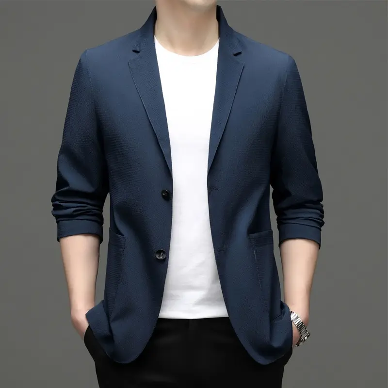

Деловая облегающая Деловая одежда 9297-t, Корейская версия, серый повседневный мужской костюм