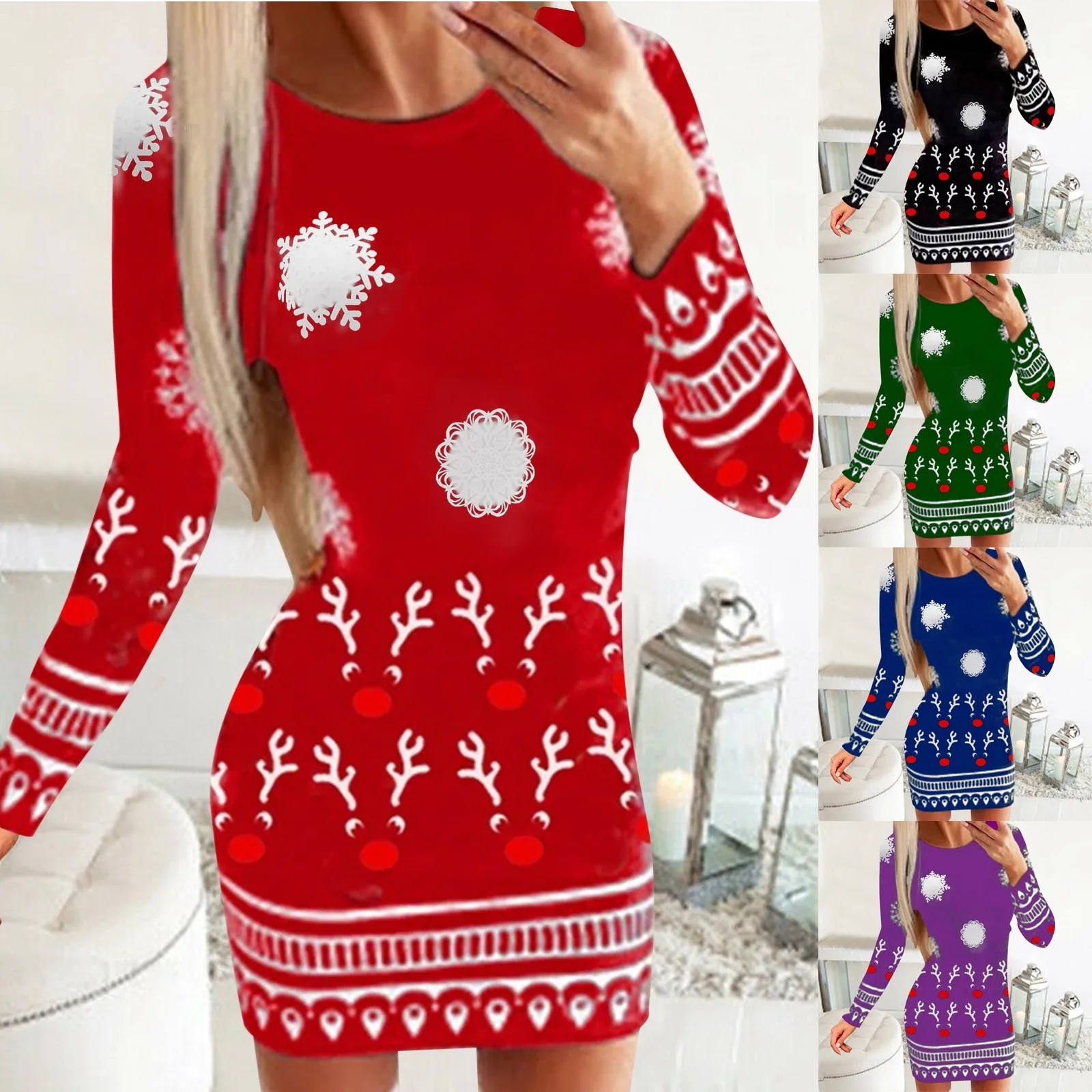 2023 Autumn Winter Women Dress Christmas Long Sleeve Slim Off Shoulder New Year Festival Xmas Print Sexy Hip Wrap Mini Dress
2023 Autumn Winter Women Dress Christmas Long Sleeve Slim Off Shoulder New Year Festival Xmas Print Sexy Hip Wrap Mini Dress