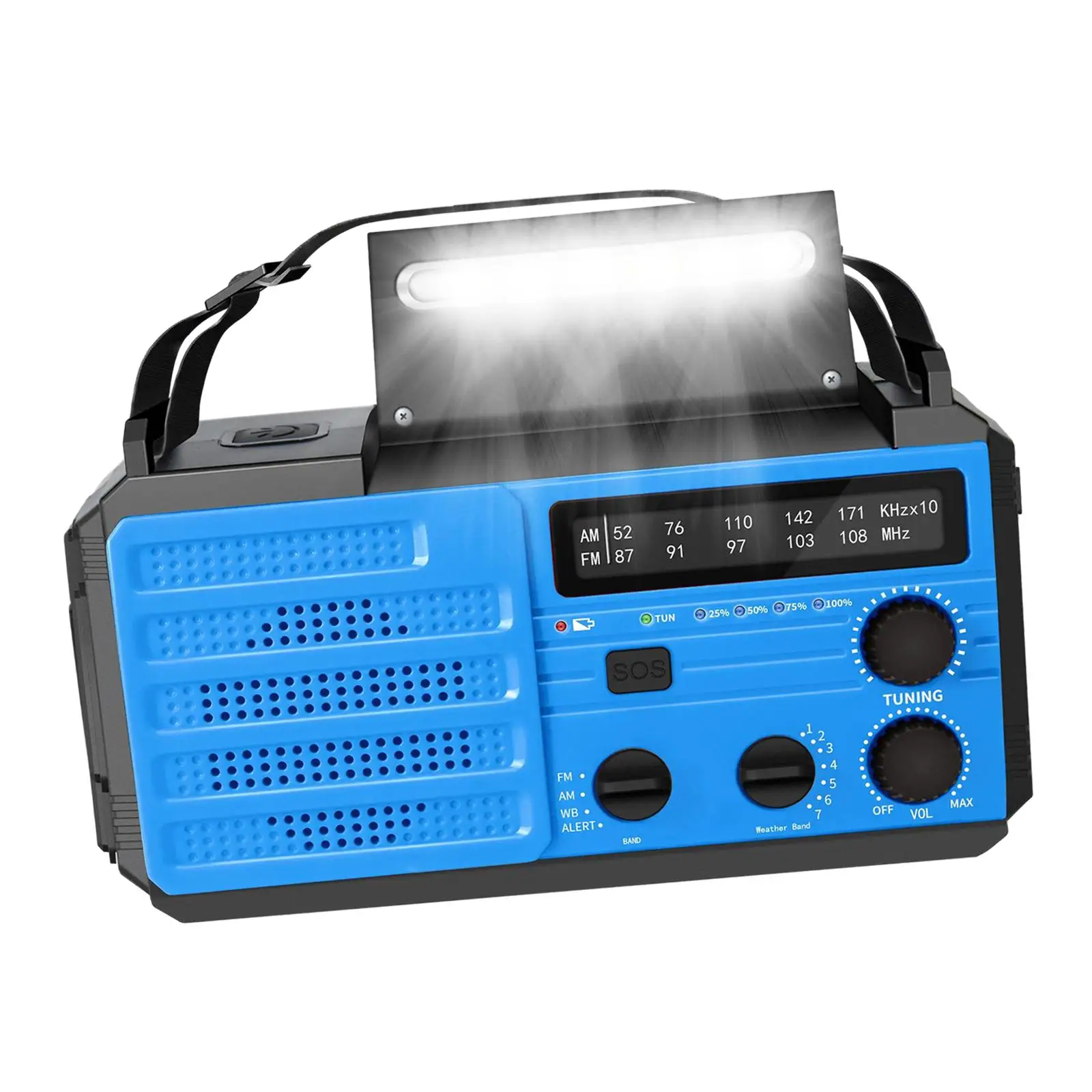 

Портативный Динамо-радиоприемник на солнечной батарее, AM/FM-радио для экстренных ситуаций, Походов, Кемпинга