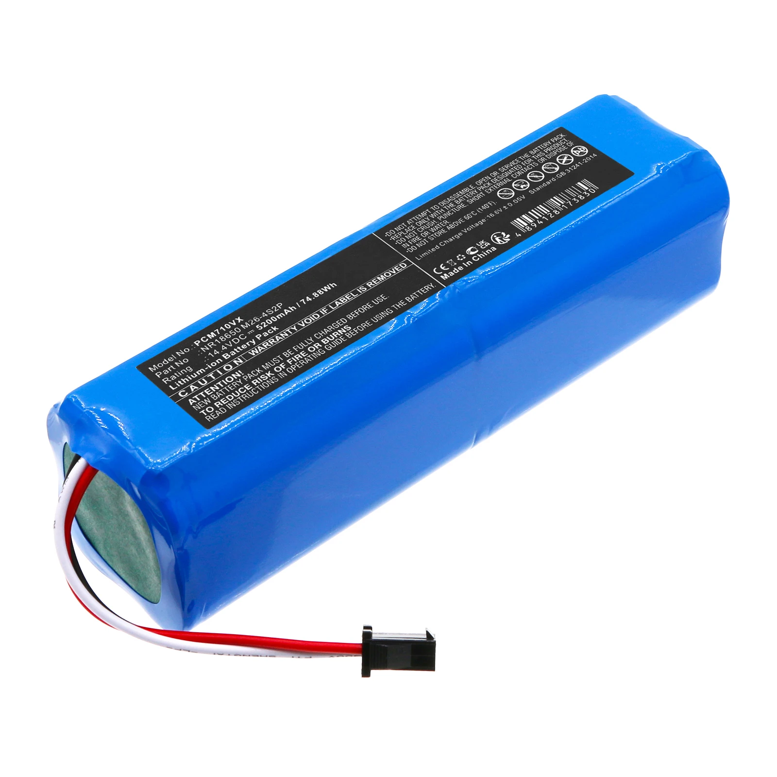Vacuum 5200mAh Battery For Proscenic NR18650 M26-4S2P Roidmi H18650CH-4S2P Xiaomi SUN-INTE-181 Arnagar S8 pro S8 COBBO PRO 27
Vacuum 5200mAh Battery For Proscenic NR18650 M26-4S2P Roidmi H18650CH-4S2P Xiaomi SUN-INTE-181 Arnagar S8 pro S8 COBBO PRO 27
