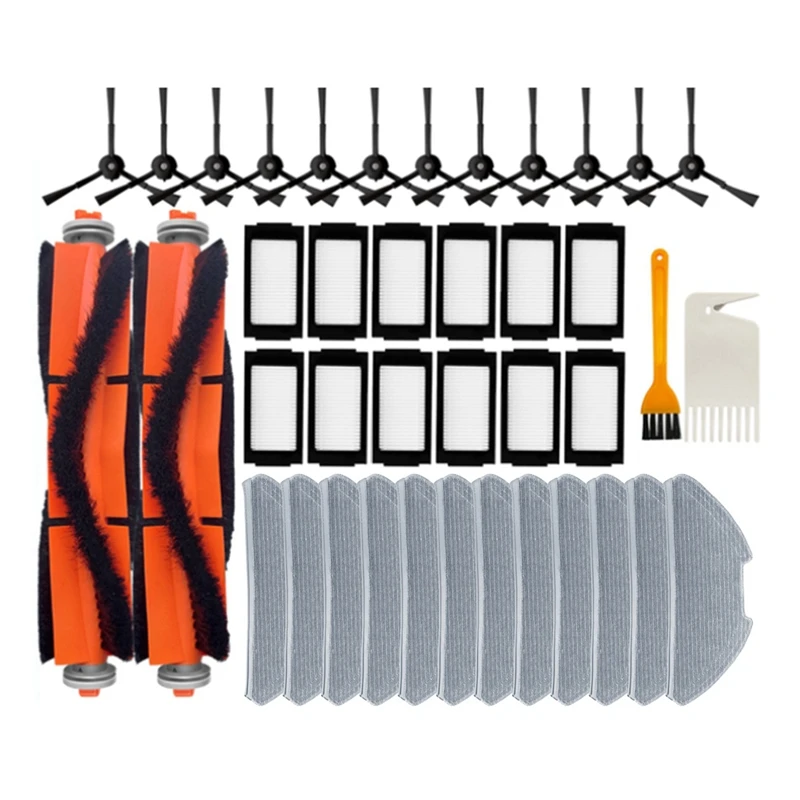 40PCS For Xiaomi Mijia Robot Vacuum Mop Pro MJSTS1 / MJSTS 2 Pro Robot Vacuum Accessories Parts Main Side Brush Mop Cloth Filter
40PCS For Xiaomi Mijia Robot Vacuum Mop Pro MJSTS1 / MJSTS 2 Pro Robot Vacuum Accessories Parts Main Side Brush Mop Cloth Filter