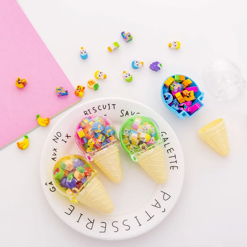 Creative Cute Cartoon Ice Cream Eraser Student Stationery Gift Wipe Pencil Trace Children's Holiday Gift
Creative Cute Cartoon Ice Cream Eraser Student Stationery Gift Wipe Pencil Trace Children's Holiday Gift