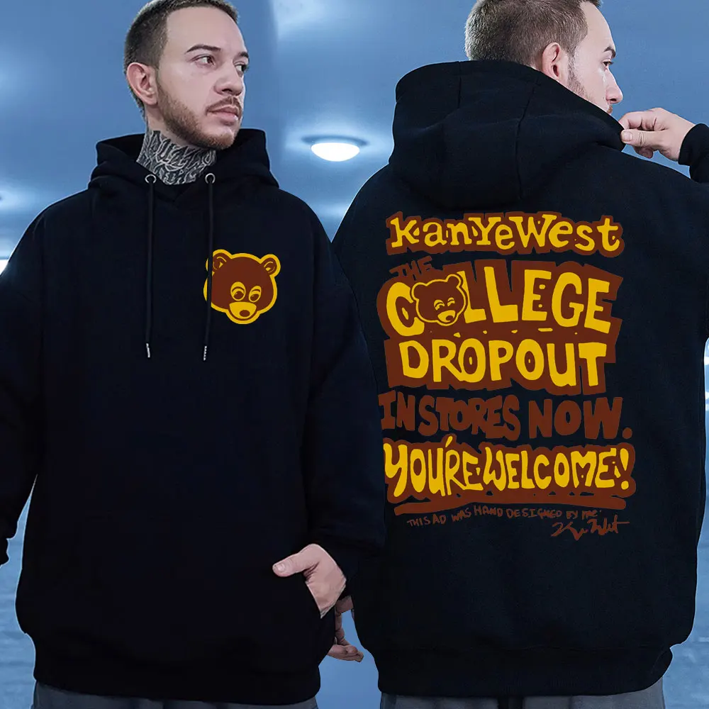 Kanye West College Dropout Vintage Style Hoodies Men's Women's 2023 Fashionable Hip Hop Harajuku Sweatshirt Streetwear Pullovers
Kanye West College Dropout Vintage Style Hoodies Men's Women's 2023 Fashionable Hip Hop Harajuku Sweatshirt Streetwear Pullovers