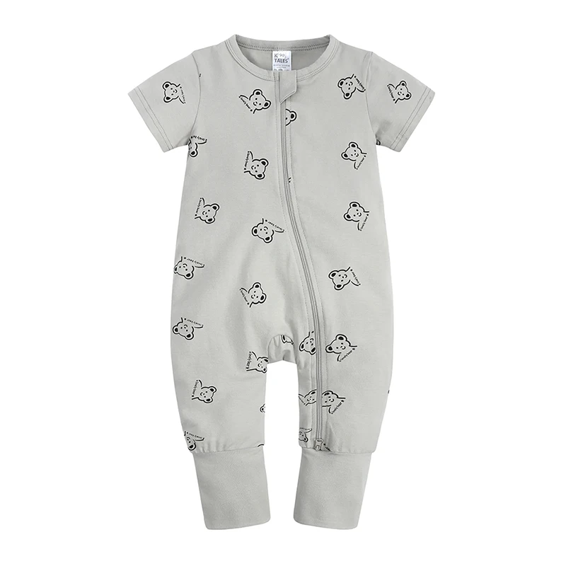 Essentials Kids Tales Summer Toddler Boy Clothes Baby Girls Sleepsuit Zipper Rompers Cotton O-neck Short Sleeve Bodysuit 3-24M 6 Sdfe5af3aa3ca49bcaf8bb71568f5c93d5