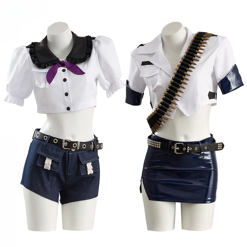 

Suspender socks angel coswear police officer uniform cosplay women's clothing