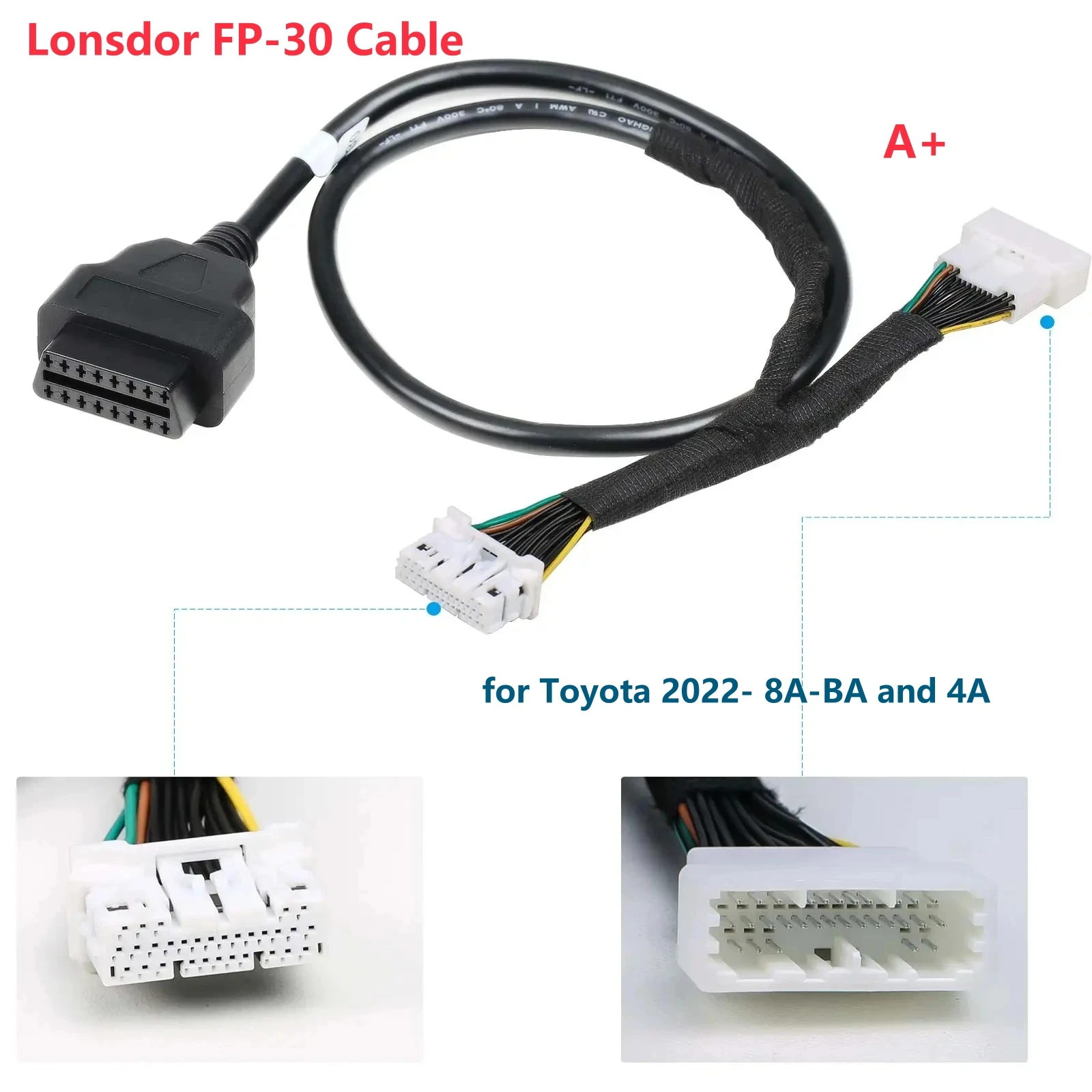 Лучший Lonsdor FP30 30-контактный кабель для Toyota 2022- 8A-BA и 4A, Ближний безконтактный код, фотомагнитный кабель, работает с K518ISE K518S
Лучший Lonsdor FP30 30-контактный кабель для Toyota 2022- 8A-BA и 4A, Ближний безконтактный код, фотомагнитный кабель, работает с K518ISE K518S