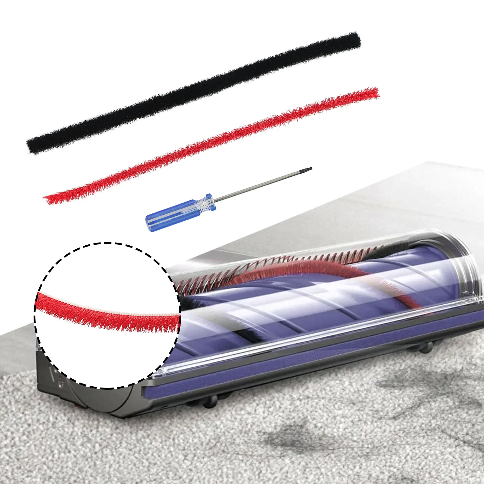 For Dyson V11 - V15 Plush Strips With Screwdriver 26cm Long Durable Performance Plush Strips Be Easily Accessed
For Dyson V11 - V15 Plush Strips With Screwdriver 26cm Long Durable Performance Plush Strips Be Easily Accessed