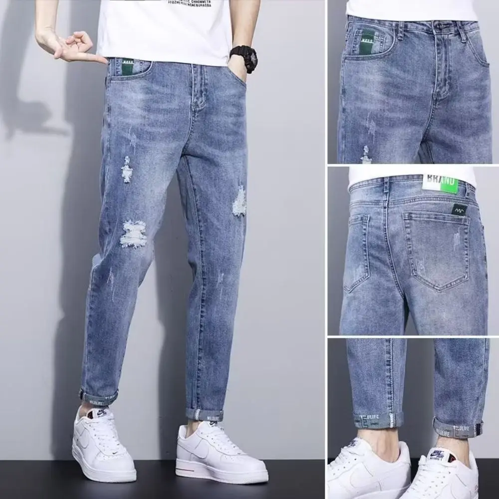 Men's Denim Pants Casual Male Straight Stretch Cowboys Trousers Autumn Cotton Jeans Slim Fit Long Gray Trousers
Men's Denim Pants Casual Male Straight Stretch Cowboys Trousers Autumn Cotton Jeans Slim Fit Long Gray Trousers