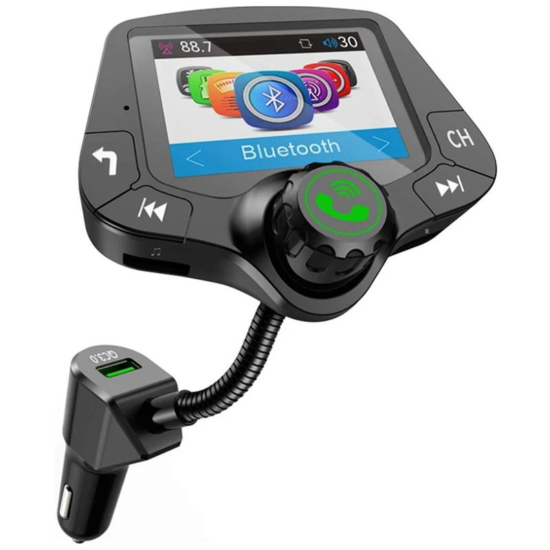 G24 Bluetooth 5,0 автомобильный комплект громкой связи FM-передатчик QC3.0 автомобильное зарядное устройство 2,0 дюймовый ЖК-дисплей AUX аудио приемник mp3-плеер
G24 Bluetooth 5,0 автомобильный комплект громкой связи FM-передатчик QC3.0 автомобильное зарядное устройство 2,0 дюймовый ЖК-дисплей AUX аудио приемник mp3-плеер