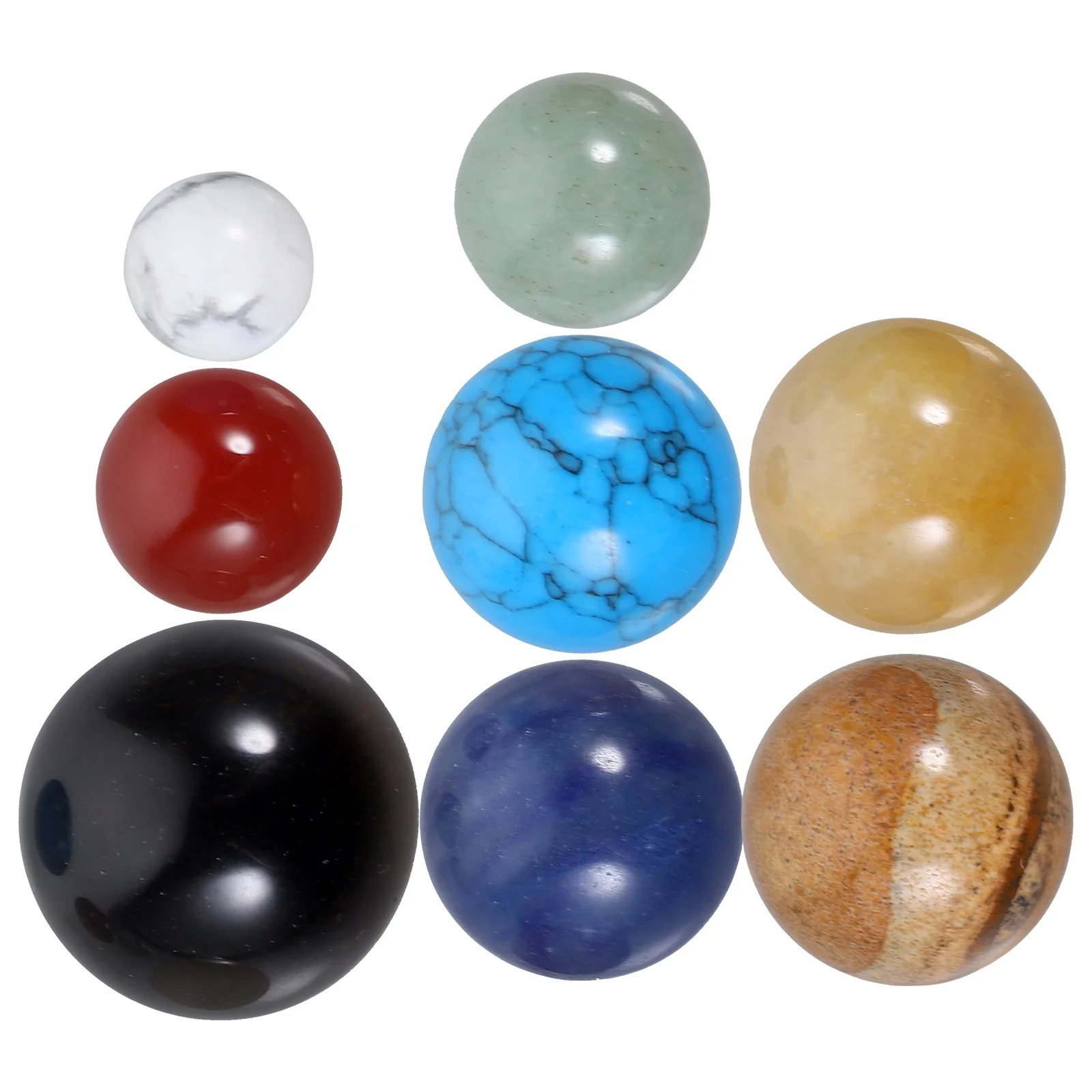 1 Set Planets Balls Crystal Stone Desktop Stone Adorn Planets Balls Ornament Stone Collection
1 Set Planets Balls Crystal Stone Desktop Stone Adorn Planets Balls Ornament Stone Collection