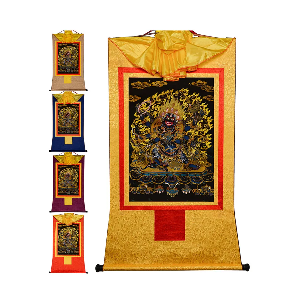 Gandhanra Bronzing Printed Thangka Art - Mahakala Thangka,Hand Framed Tibetan Buddhist Thangka
Gandhanra Bronzing Printed Thangka Art - Mahakala Thangka,Hand Framed Tibetan Buddhist Thangka
