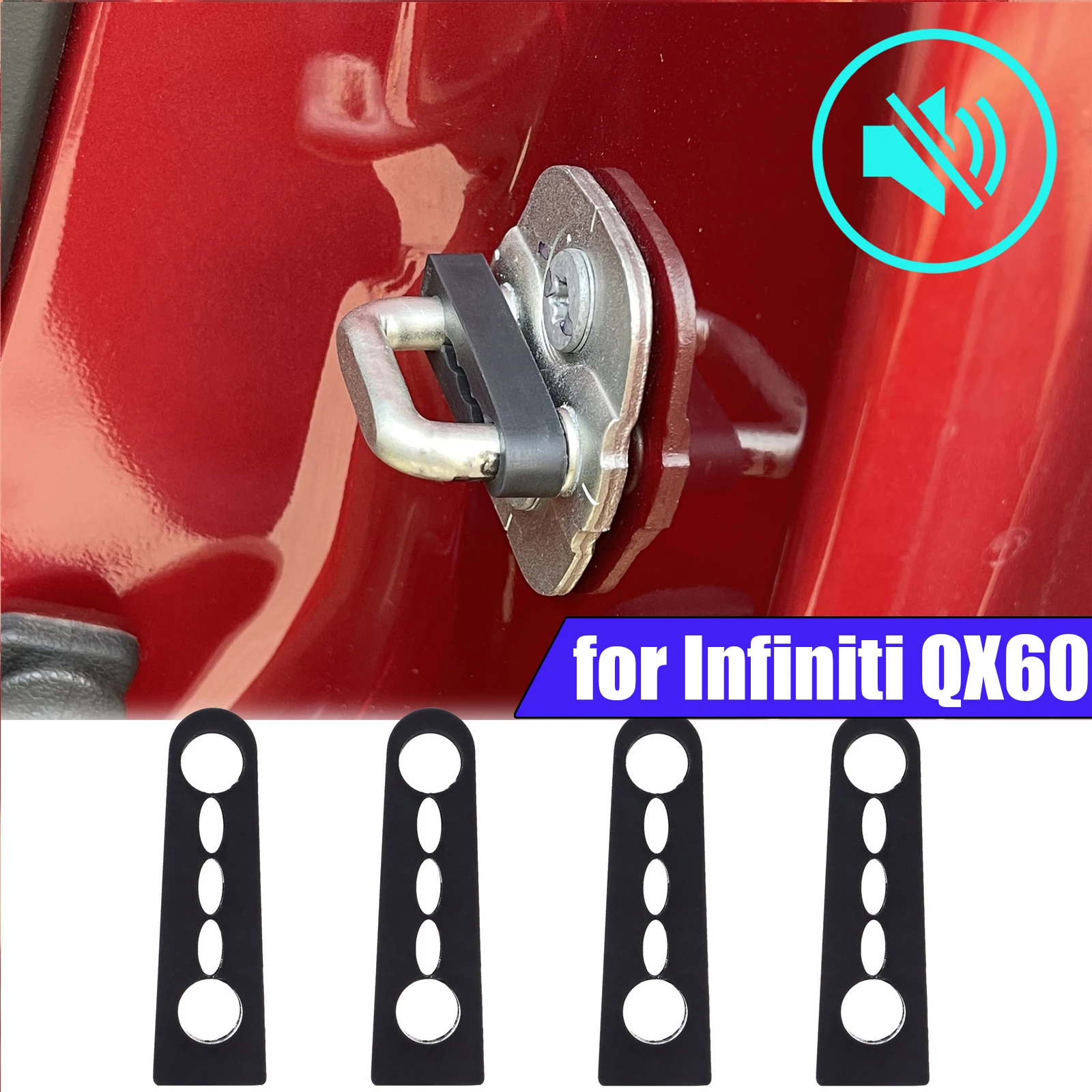 Car Door Lock Sound Deadener Damper Buffer For Infiniti QX60 2013-2020 Rattling Screaks Quiet Noise Deaf Soundproofing seal
Car Door Lock Sound Deadener Damper Buffer For Infiniti QX60 2013-2020 Rattling Screaks Quiet Noise Deaf Soundproofing seal