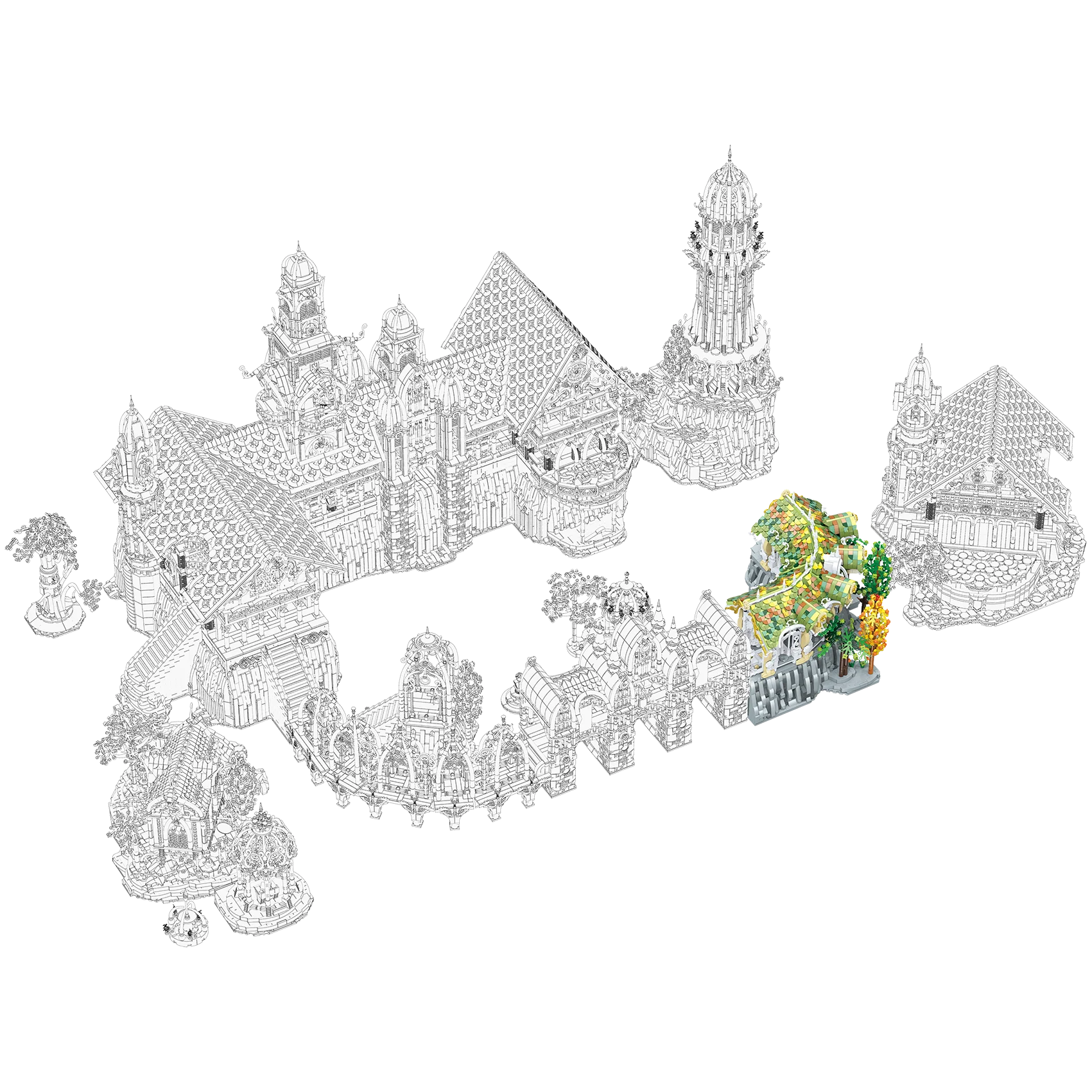 3950PCS Technical Viewing Corridor Moc Modular Building Blocks Model Bricks Assembly DIY Puzzle Toy Chrismas Gift For Boy Kids 3950PCS Technical Viewing Corridor Moc Modular Building Blocks Model Bricks Assembly DIY Puzzle Toy Chrismas Gift For Boy Kids