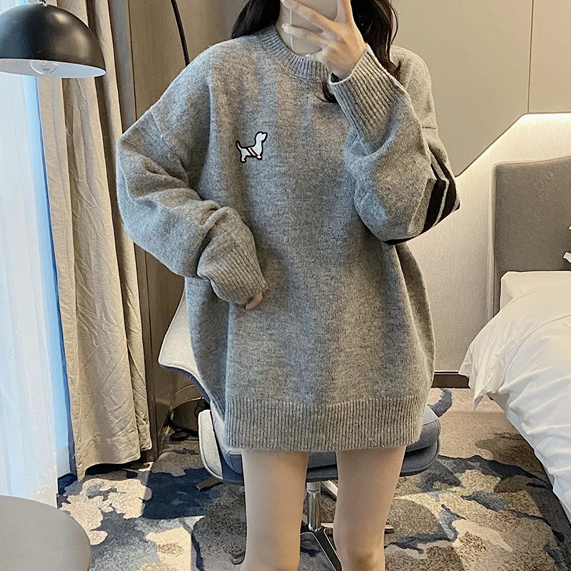 High-quality TB Four-bar Cartoon Dog Sweater In Autumn and Winter Loose High-grade Bottoming Shirt Casual Sweater
High-quality TB Four-bar Cartoon Dog Sweater In Autumn and Winter Loose High-grade Bottoming Shirt Casual Sweater