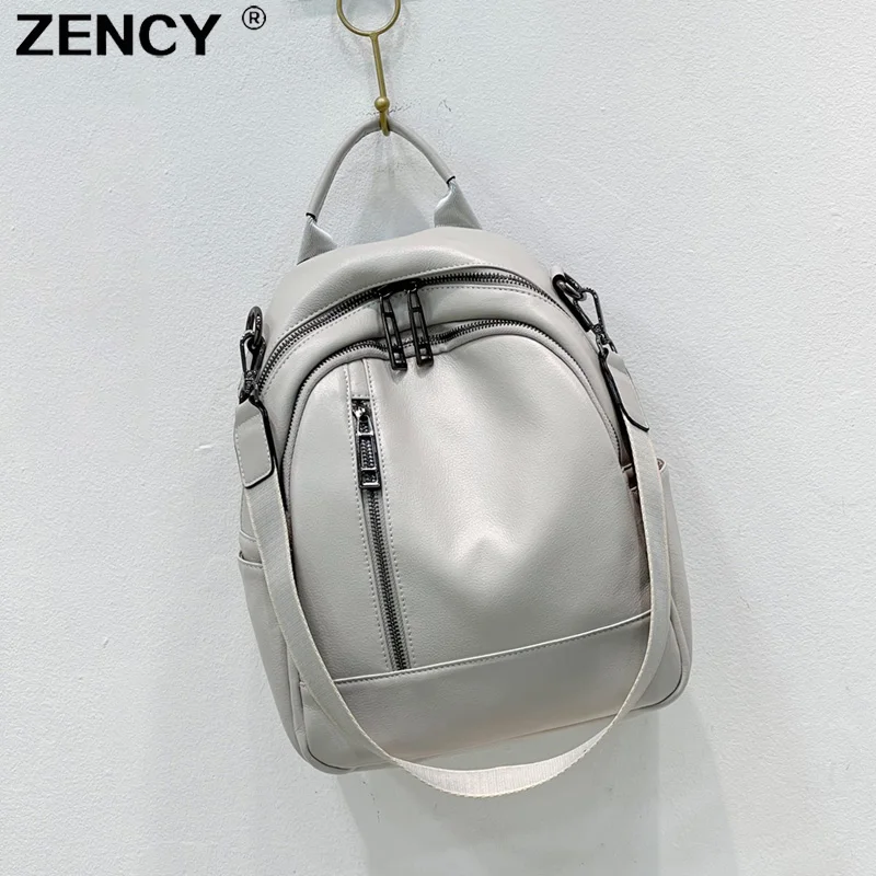 Рюкзак ZENCY женский из 100% натуральной телячьей кожи, кошельки с верхним слоем из натуральной воловьей кожи, двухфункциональный ранец на одно плечо
Рюкзак ZENCY женский из 100% натуральной телячьей кожи, кошельки с верхним слоем из натуральной воловьей кожи, двухфункциональный ранец на одно плечо