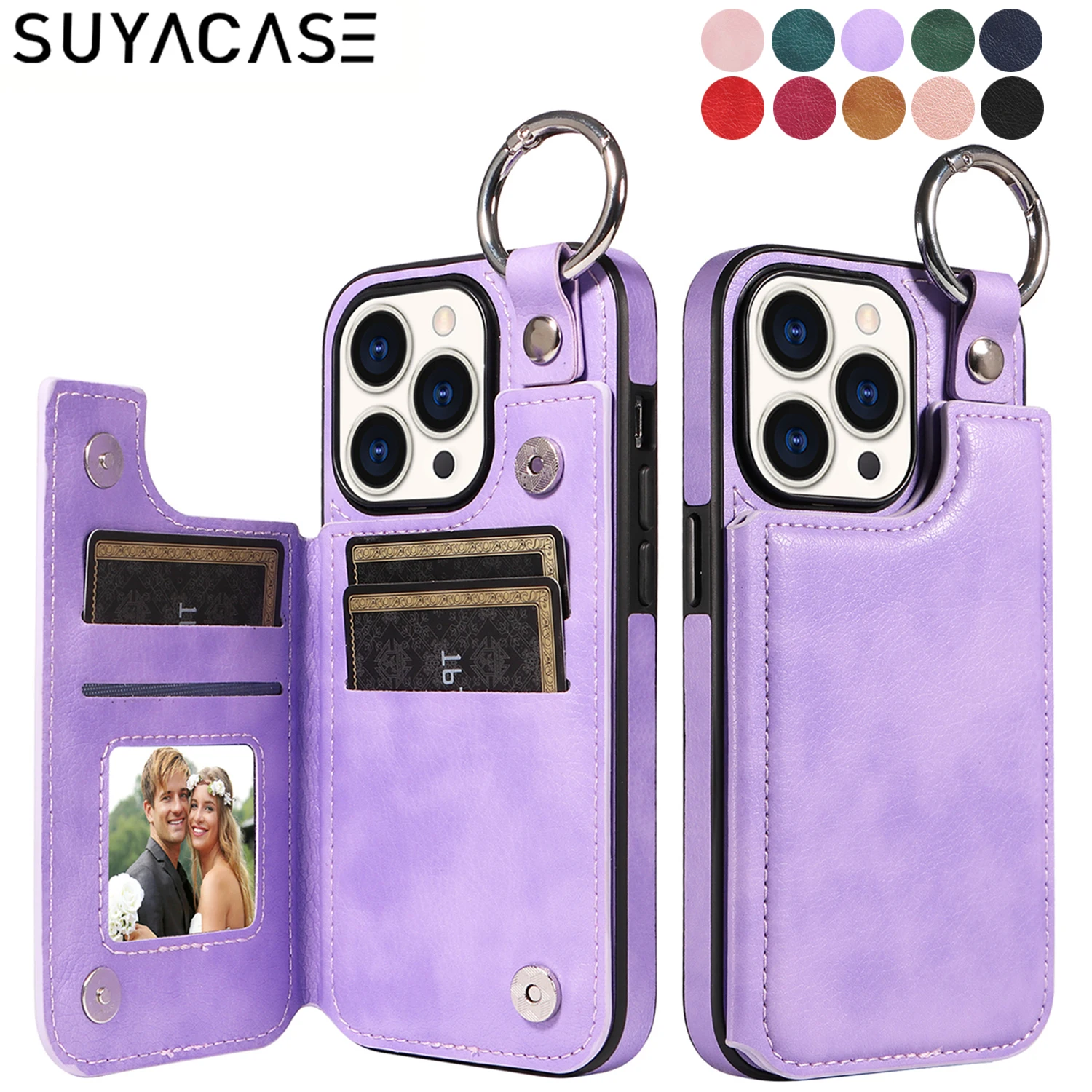 With Ring Holder Leather Case For iPhone 15 14 13 12 11 Pro X XS Max XR 8 7 Plus SE 2020 2022 Card Slot Magnetic Phone Bag Cover
With Ring Holder Leather Case For iPhone 15 14 13 12 11 Pro X XS Max XR 8 7 Plus SE 2020 2022 Card Slot Magnetic Phone Bag Cover