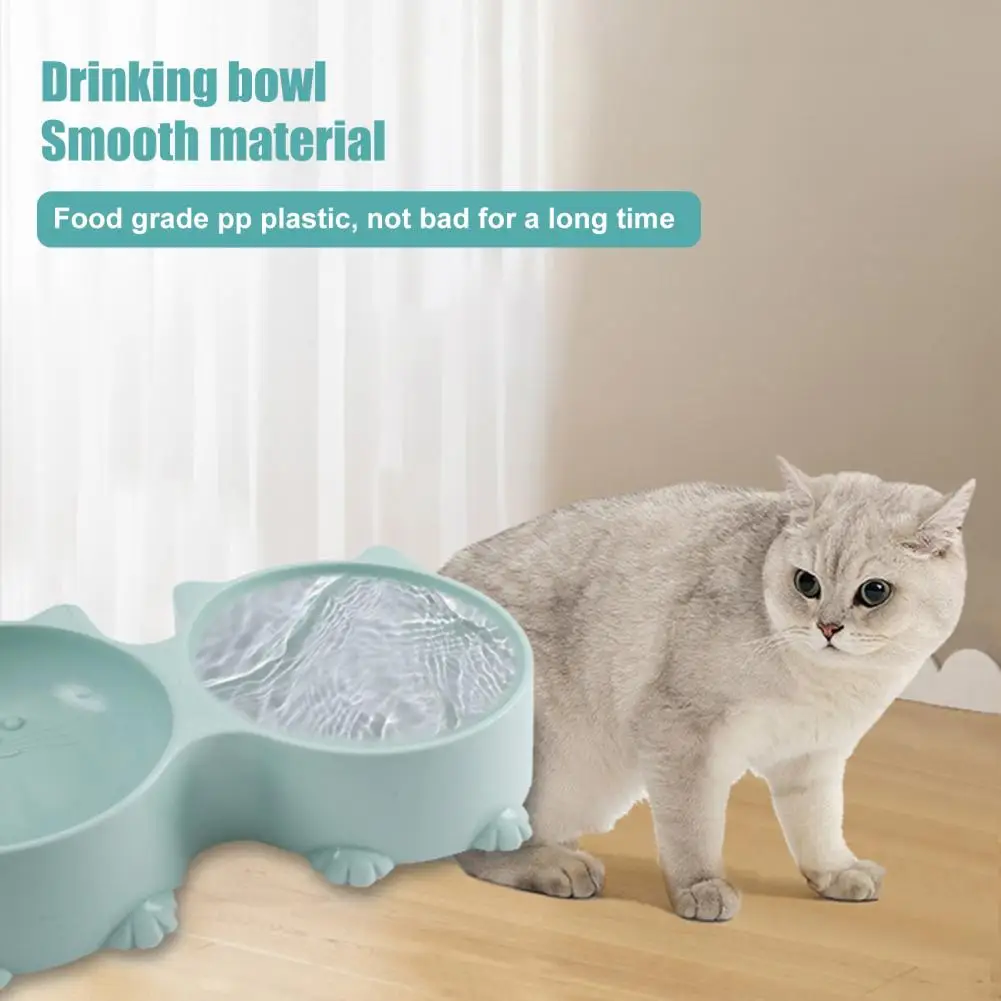 Odor-free Safe Pet Bowl Cartoon Cat Head Shaped Pet Double Bowl Non-slip Neck Guard Water Food Bowls for Cats Cute Cat Feeder
Odor-free Safe Pet Bowl Cartoon Cat Head Shaped Pet Double Bowl Non-slip Neck Guard Water Food Bowls for Cats Cute Cat Feeder