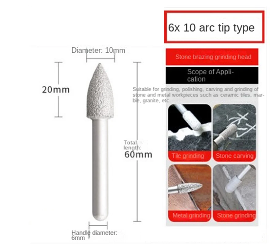Woodworking tools Arc shape emery grinding head cast iron coarse sand for electric grinding large polishing 6mm
Woodworking tools Arc shape emery grinding head cast iron coarse sand for electric grinding large polishing 6mm
