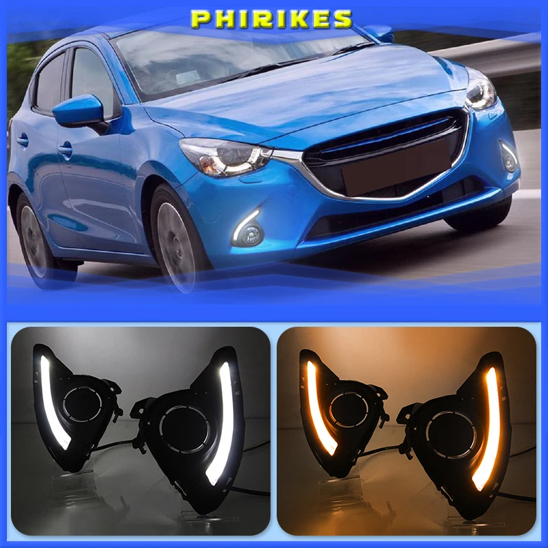DRL для Mazda 2 Mazda2 Demio 2015 2016 светодиодный ные дневные ходовые огни, дневной свет, противотуманные фары, желтый сигнал, 1 комплект
DRL для Mazda 2 Mazda2 Demio 2015 2016 светодиодный ные дневные ходовые огни, дневной свет, противотуманные фары, желтый сигнал, 1 комплект