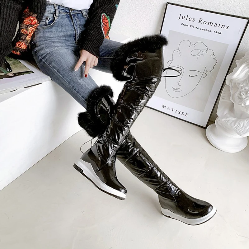 2023 new antumn winter women long boots plus size 22-26.5 cm Down Cloth+cony hair over-the-knee boots women modern Boots women
2023 new antumn winter women long boots plus size 22-26.5 cm Down Cloth+cony hair over-the-knee boots women modern Boots women