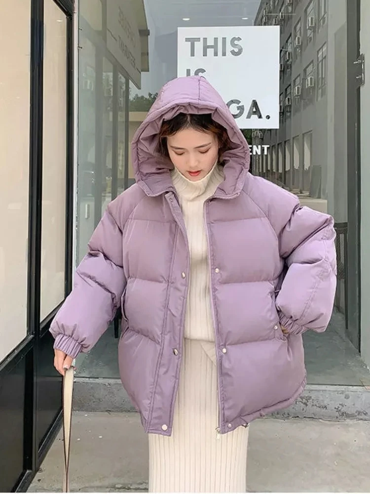 Women Short Jacket Winter Thick Hooded Cotton Padded Coats Female Loose Puffer Parkas Ladies Oversize Outwear
Women Short Jacket Winter Thick Hooded Cotton Padded Coats Female Loose Puffer Parkas Ladies Oversize Outwear