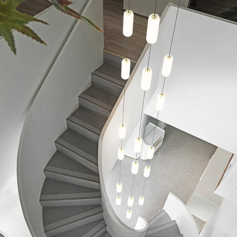 Stairwells Long Escalator Droplight Of Contemporary And Contracted Loft Villa Compound Floor Loft Hollow Messenger Wire Lamp
Stairwells Long Escalator Droplight Of Contemporary And Contracted Loft Villa Compound Floor Loft Hollow Messenger Wire Lamp