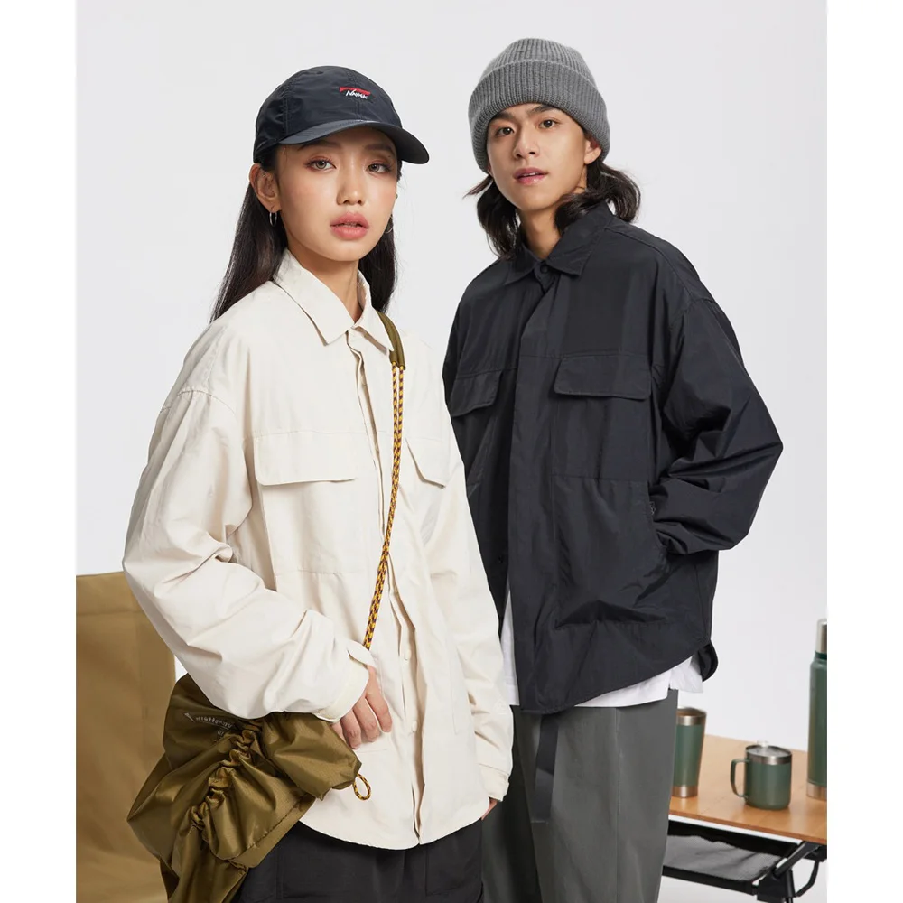 Women Men Outdoor Waterproof Loose Casual Long Sleeve Cargo Shirt Style Jacket Cityboy Streetwear Oversize Winbreak Shirts Coat
Women Men Outdoor Waterproof Loose Casual Long Sleeve Cargo Shirt Style Jacket Cityboy Streetwear Oversize Winbreak Shirts Coat