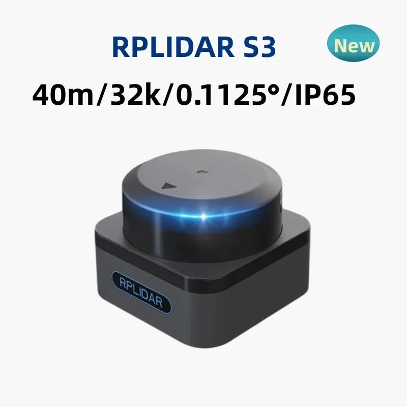 

SLAMTEC RPLIDAR S3 LIDAR Sensor Scanner 40M Scanning Radius Laser rangefinder S3M1 for Robot Navigates Avoids Obstacles SLAM