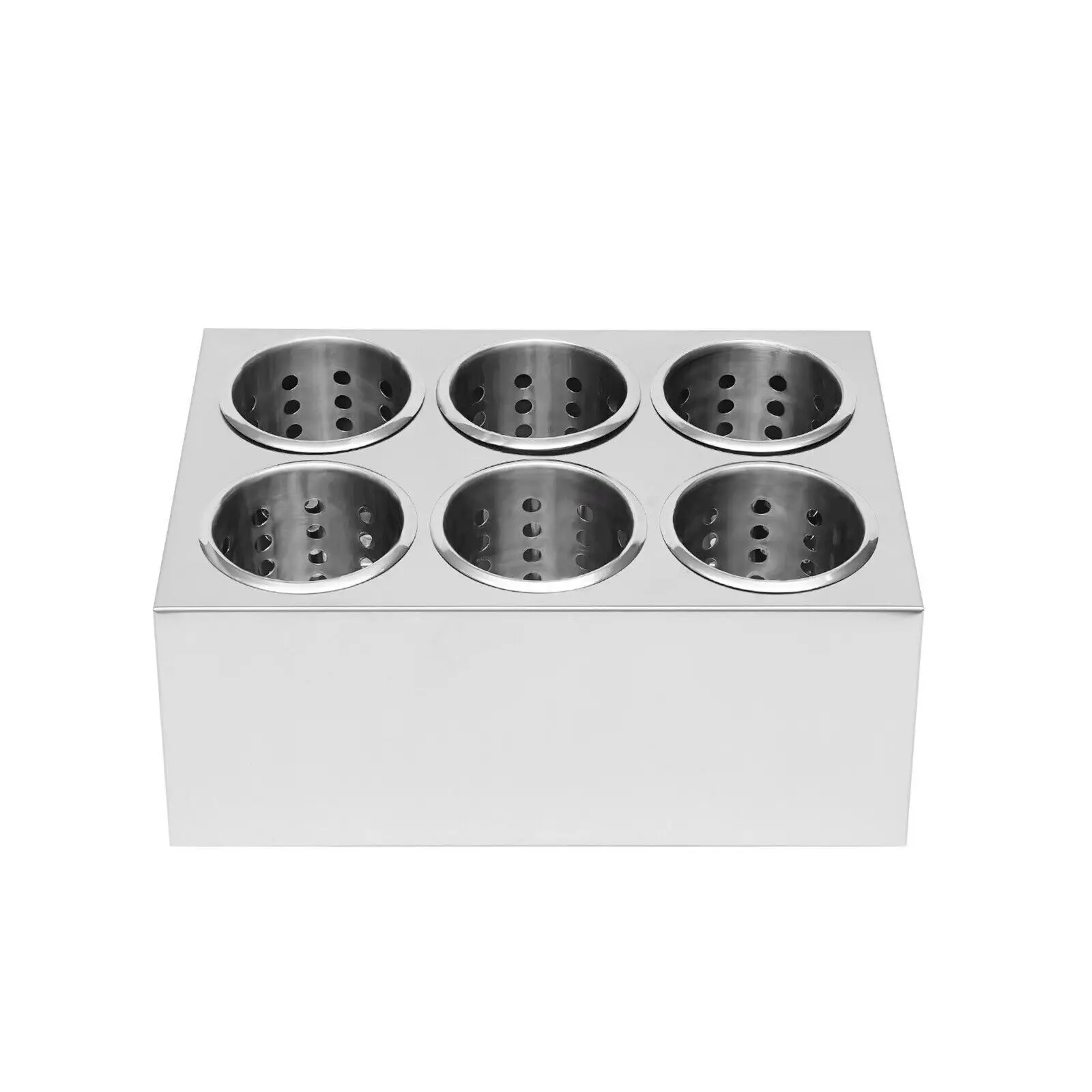 6-Hole Stainless Steel Cylinder Flatware Silverware Countertop Forks Spoons Knife Utensil Compact Cutlery Organizer
6-Hole Stainless Steel Cylinder Flatware Silverware Countertop Forks Spoons Knife Utensil Compact Cutlery Organizer