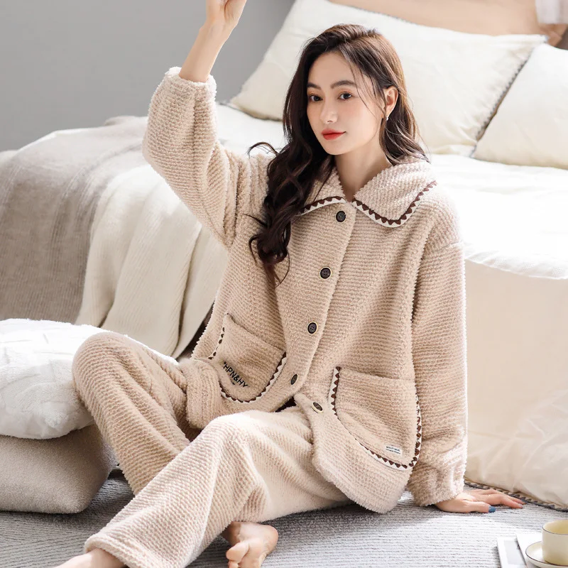 Underwear Pajama Sets For Women's Sleep & Lounge High Quality Comfortable Soft Coral Velvet Long Sleeve Size M L XL 2XL 3XL
Underwear Pajama Sets For Women's Sleep & Lounge High Quality Comfortable Soft Coral Velvet Long Sleeve Size M L XL 2XL 3XL