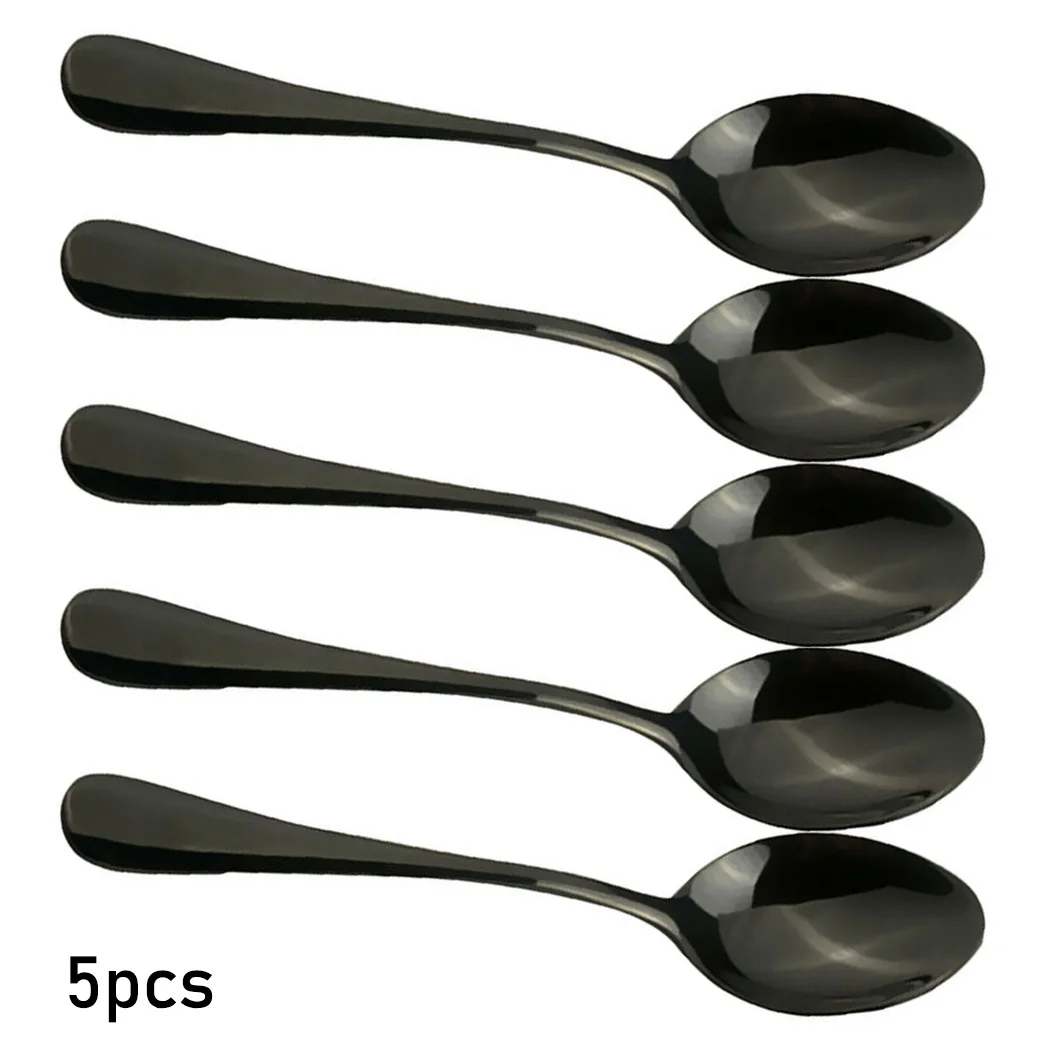 Tea Spoons Pack Restaurants Set Stainless Steel Teaspoon Teaspoons Tools 5pcs Black Coffee Home Brand New Parts
Tea Spoons Pack Restaurants Set Stainless Steel Teaspoon Teaspoons Tools 5pcs Black Coffee Home Brand New Parts