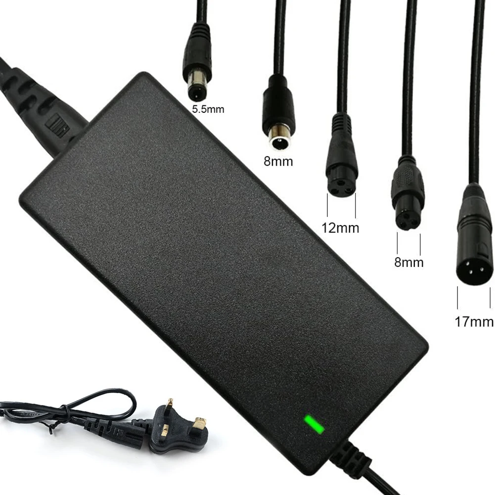 42V 2A Charger Universal 5 Plugs For 36 25.2V 25.9V 25.6V 24V Lithium Battery For LED Light Bulb Strip Bicycle Accessories
42V 2A Charger Universal 5 Plugs For 36 25.2V 25.9V 25.6V 24V Lithium Battery For LED Light Bulb Strip Bicycle Accessories