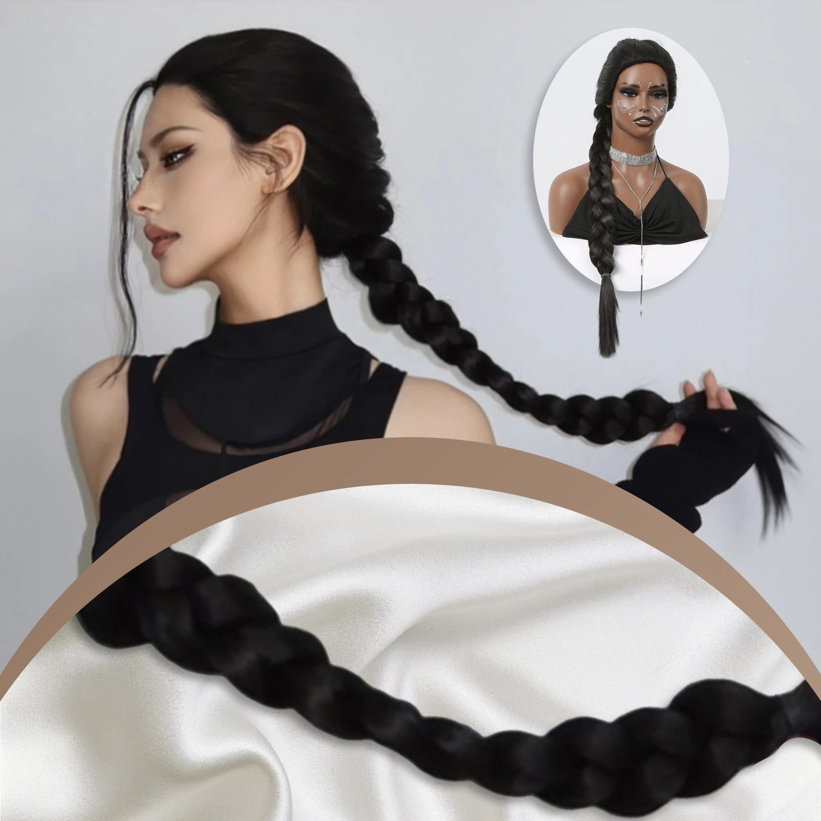 LOUIS FERRE Long Black Braids Wigs Cosplay Accessories Wig Heat Resistant Straight Synthetic Wig for Black Women Halloween Party
LOUIS FERRE Long Black Braids Wigs Cosplay Accessories Wig Heat Resistant Straight Synthetic Wig for Black Women Halloween Party