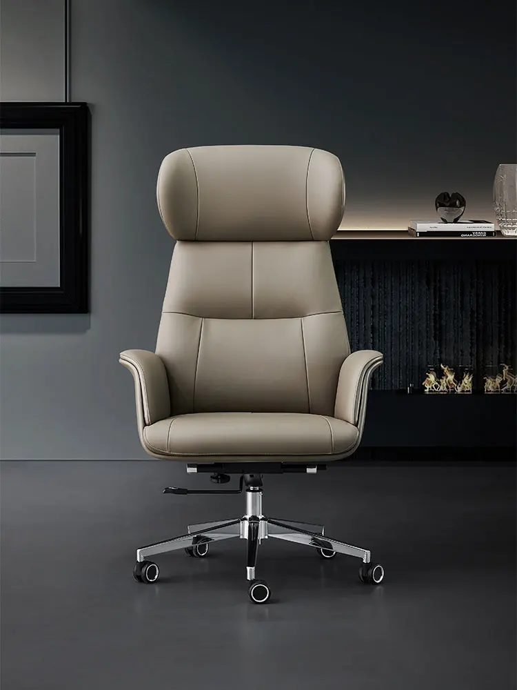 Genuine leather business big class chair can lie down in office computer chair, household comfortable long sitting office chair
Genuine leather business big class chair can lie down in office computer chair, household comfortable long sitting office chair