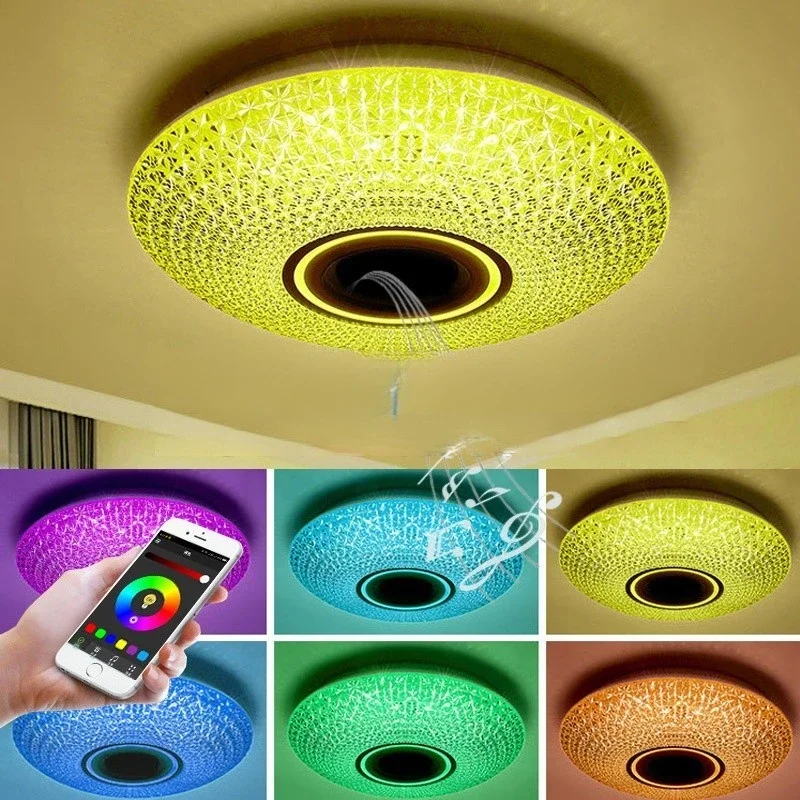 40CM LED Music Ceiling Light with Built in Speaker 16 inch HI FI Sound Lighting Smart Crystal Down Lamp
40CM LED Music Ceiling Light with Built in Speaker 16 inch HI FI Sound Lighting Smart Crystal Down Lamp