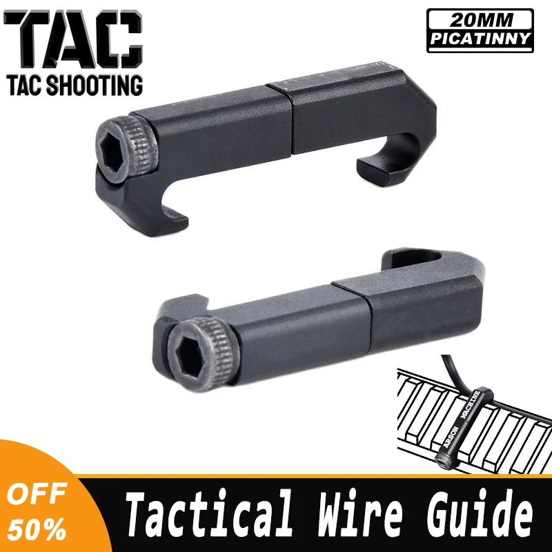 

Tactical 2pcs/Set Wire Guide Regular System Hunting Accessorire For Airsoft Weapon Rail Cover Handguard 20mm Picatinny Accessory