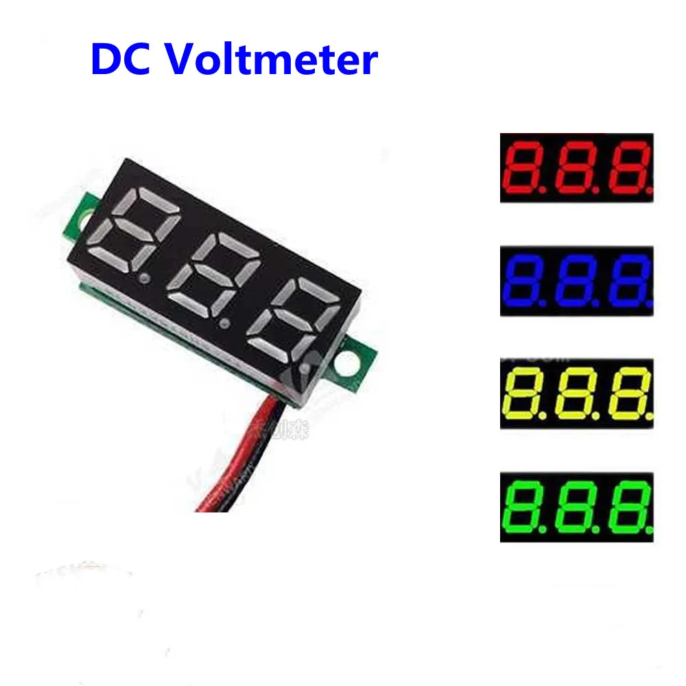 Mini 0.28 inch digital DC voltmeter digital display adjustable three-wire DC0-100V battery voltmeter
Mini 0.28 inch digital DC voltmeter digital display adjustable three-wire DC0-100V battery voltmeter